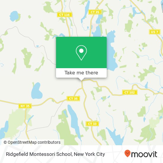 Ridgefield Montessori School map