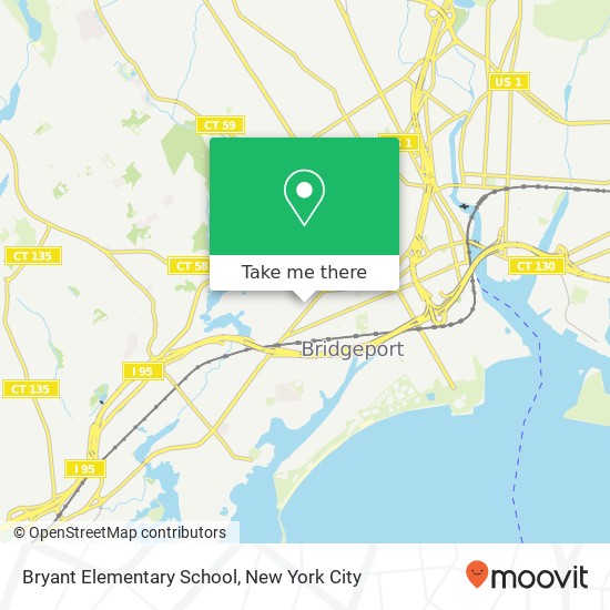 Bryant Elementary School map