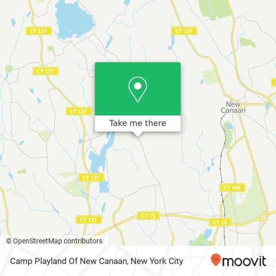 Mapa de Camp Playland Of New Canaan