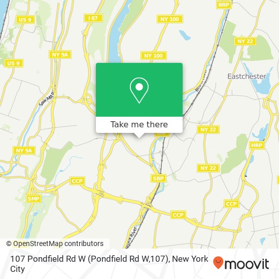 107 Pondfield Rd W (Pondfield Rd W,107), Bronxville, NY 10708 map
