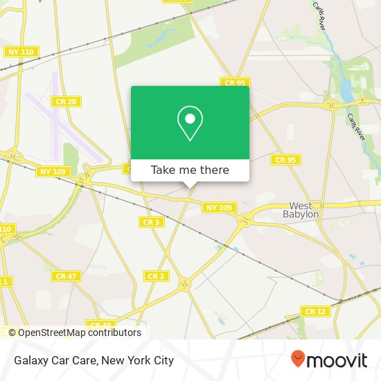 Galaxy Car Care, 550 Straight Path map