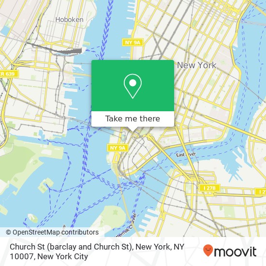 Church St (barclay and Church St), New York, NY 10007 map