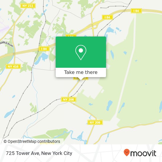 Mapa de 725 Tower Ave, Maybrook, NY 12543
