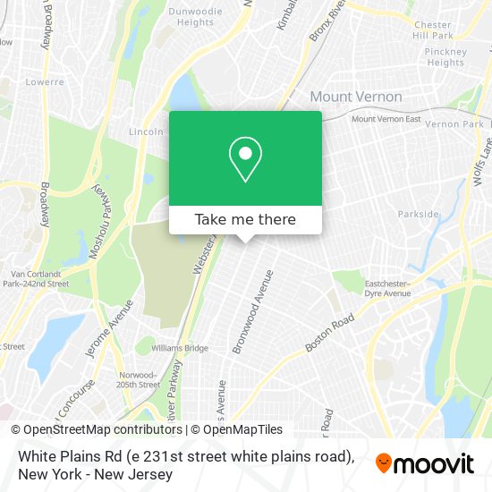 White Plains Rd (e 231st street white plains road) map