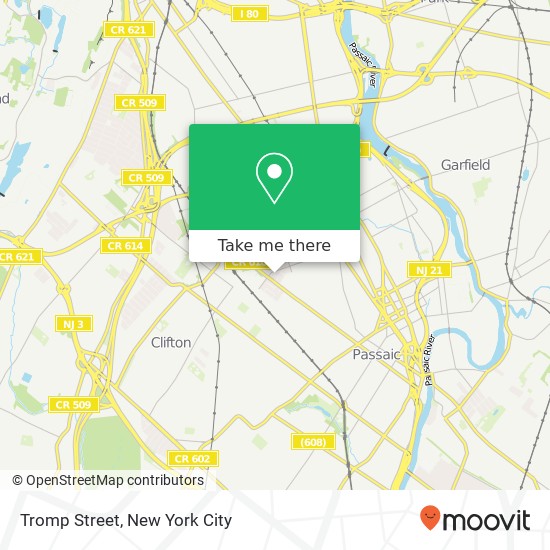 Mapa de Tromp Street