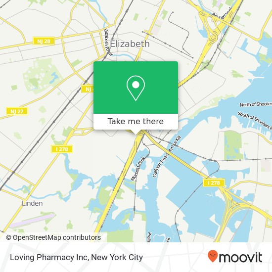 Mapa de Loving Pharmacy Inc