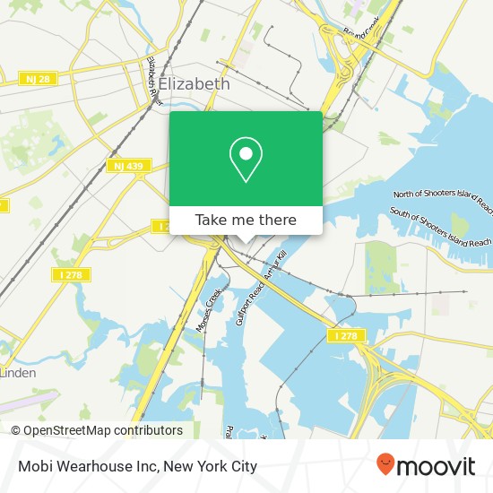 Mapa de Mobi Wearhouse Inc