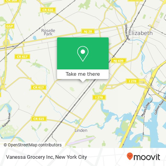 Vanessa Grocery Inc map