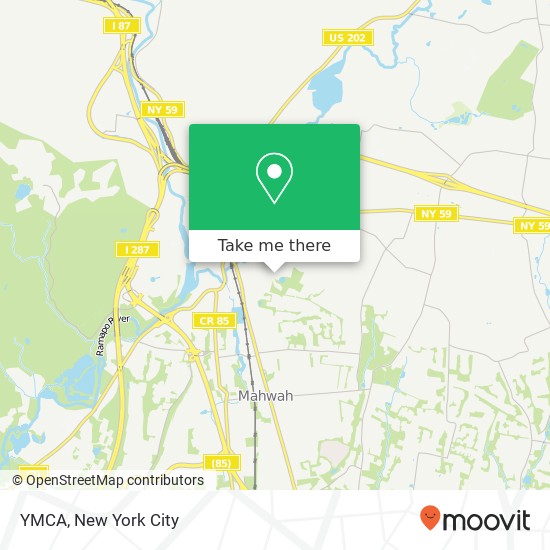 YMCA map