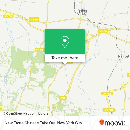 Mapa de New Taste Chinese Take Out