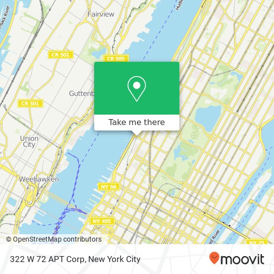 322 W 72 APT Corp map