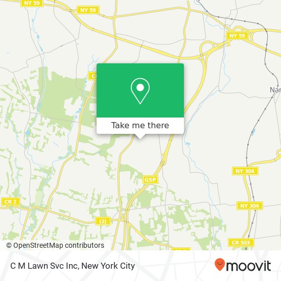 C M Lawn Svc Inc map