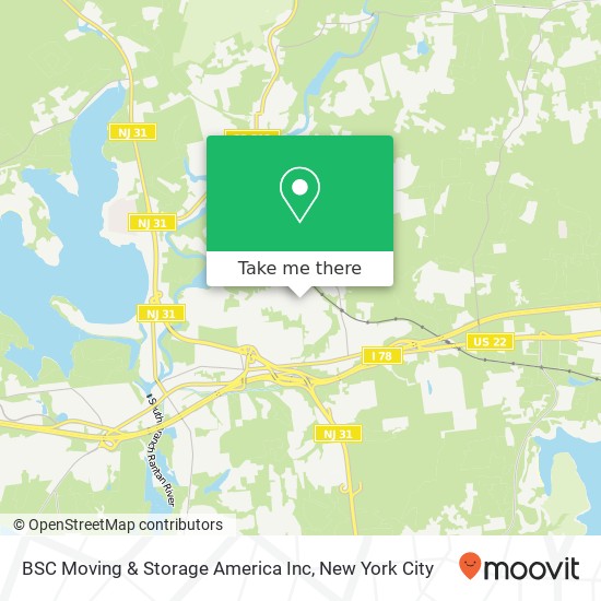 Mapa de BSC Moving & Storage America Inc