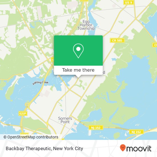 Mapa de Backbay Therapeutic