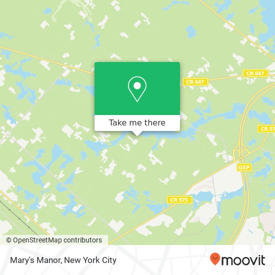 Mary's Manor map