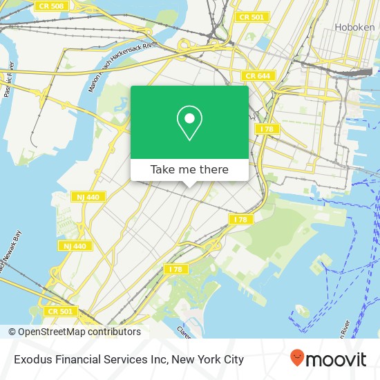 Mapa de Exodus Financial Services Inc