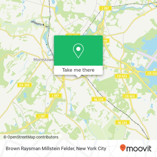 Mapa de Brown Raysman Millstein Felder