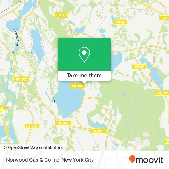 Norwood Gas & Go Inc map