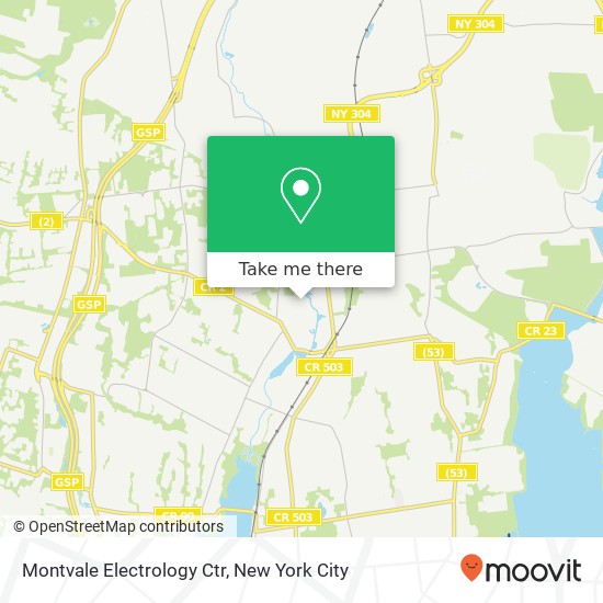 Montvale Electrology Ctr map