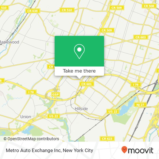 Mapa de Metro Auto Exchange Inc