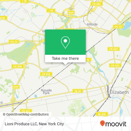 Lioni Produce LLC map