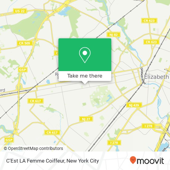 C'Est LA Femme Coiffeur map