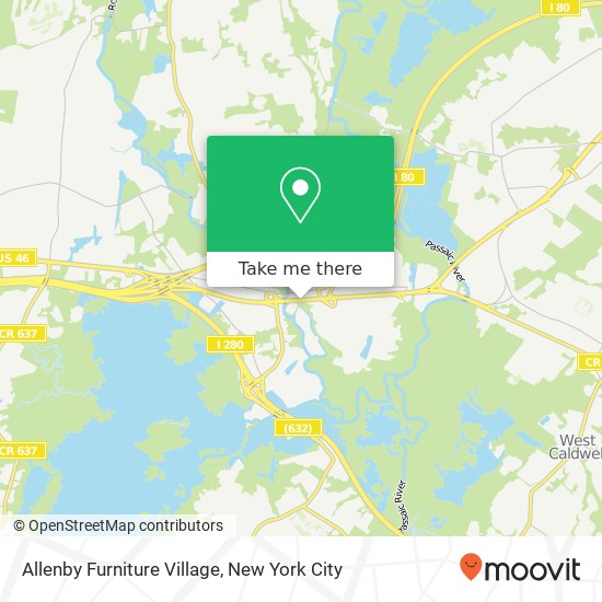 Allenby Furniture Village map