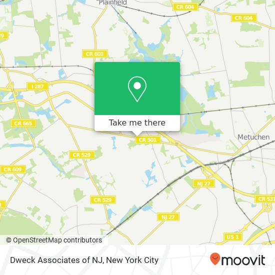 Dweck Associates of NJ map