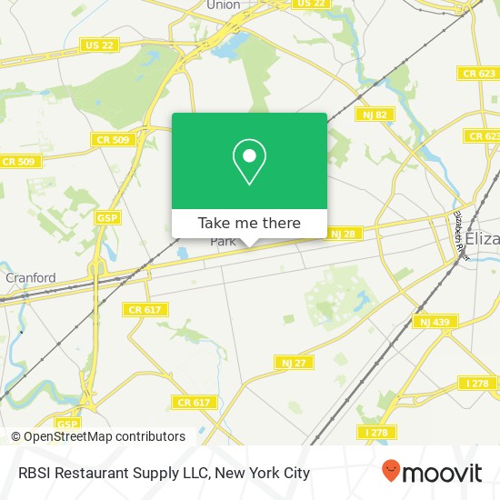 Mapa de RBSI Restaurant Supply LLC