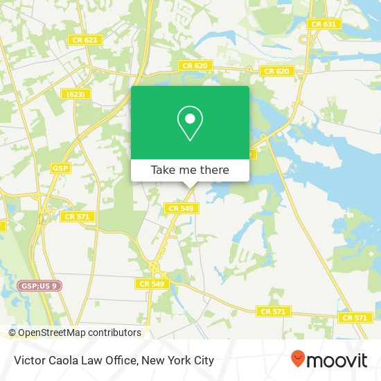 Victor Caola Law Office map