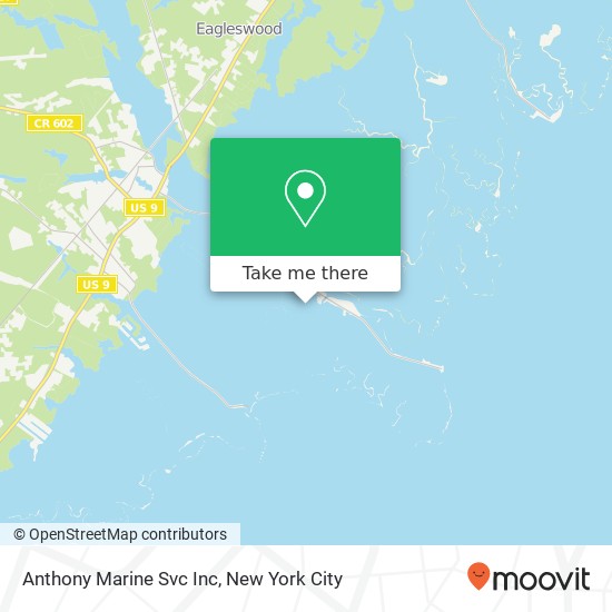 Anthony Marine Svc Inc map