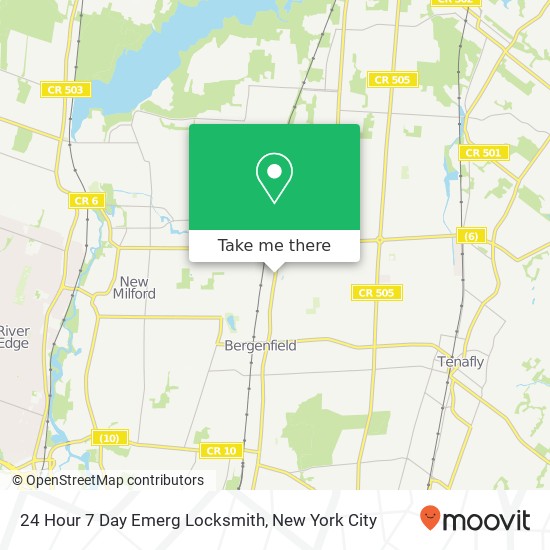 24 Hour 7 Day Emerg Locksmith map