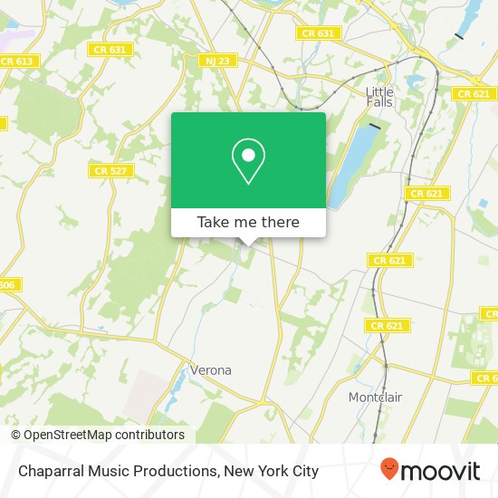 Mapa de Chaparral Music Productions
