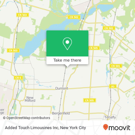 Mapa de Added Touch Limousines Inc