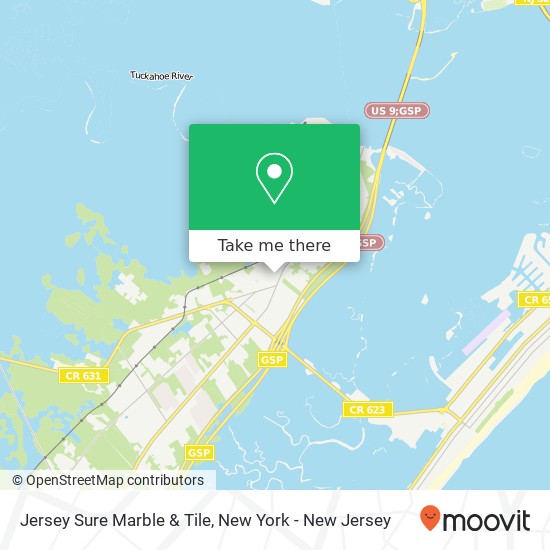 Jersey Sure Marble & Tile map