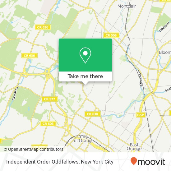 Independent Order Oddfellows map