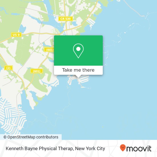Kenneth Bayne Physical Therap map
