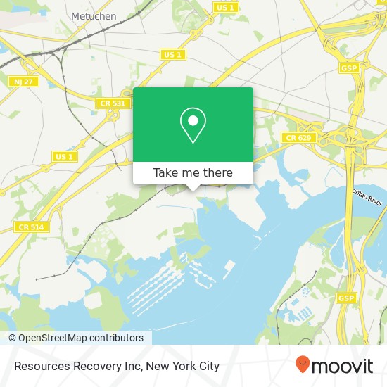 Resources Recovery Inc map