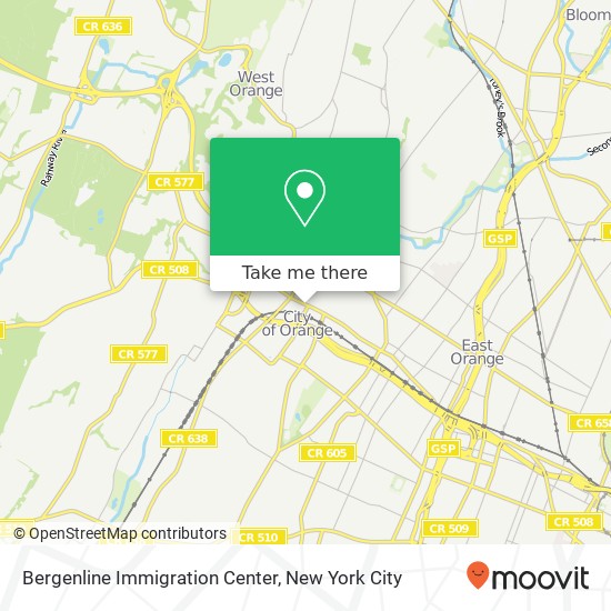 Mapa de Bergenline Immigration Center