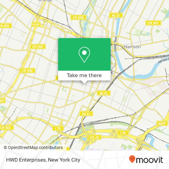 HWD Enterprises map