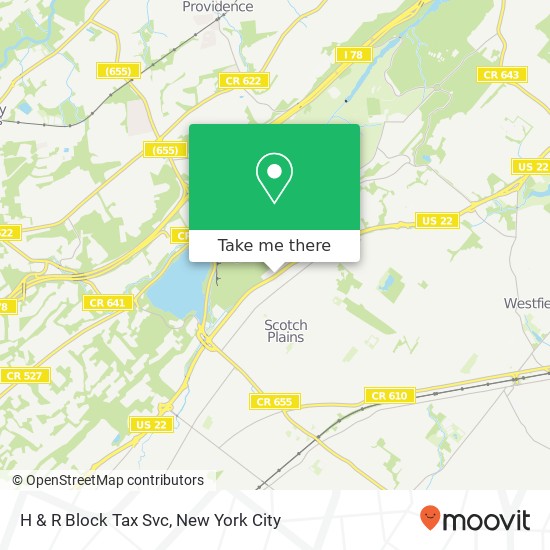 H & R Block Tax Svc map