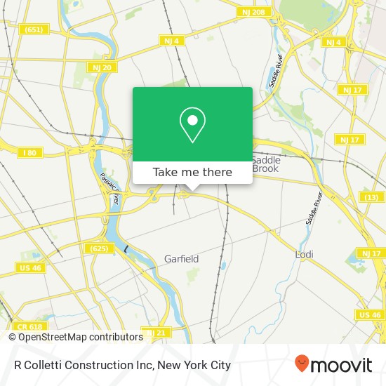 R Colletti Construction Inc map