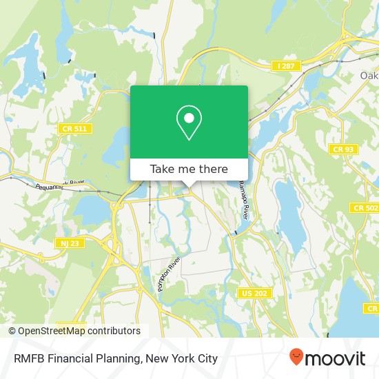 Mapa de RMFB Financial Planning