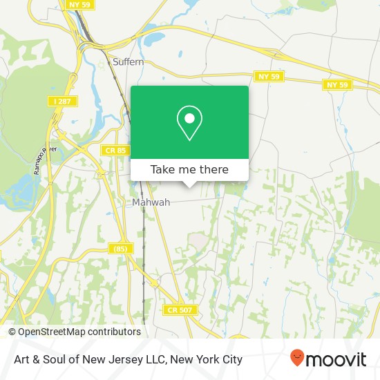 Art & Soul of New Jersey LLC map