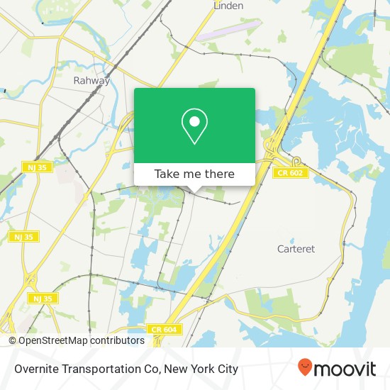 Mapa de Overnite Transportation Co