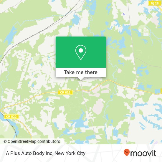 A Plus Auto Body Inc map