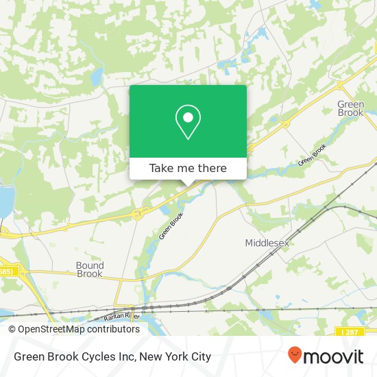 Mapa de Green Brook Cycles Inc