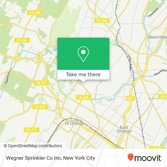 Mapa de Wegner Sprinkler Co Inc