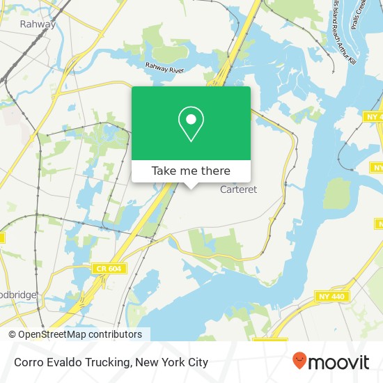 Corro Evaldo Trucking map