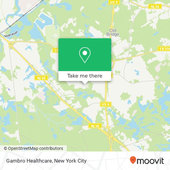 Mapa de Gambro Healthcare